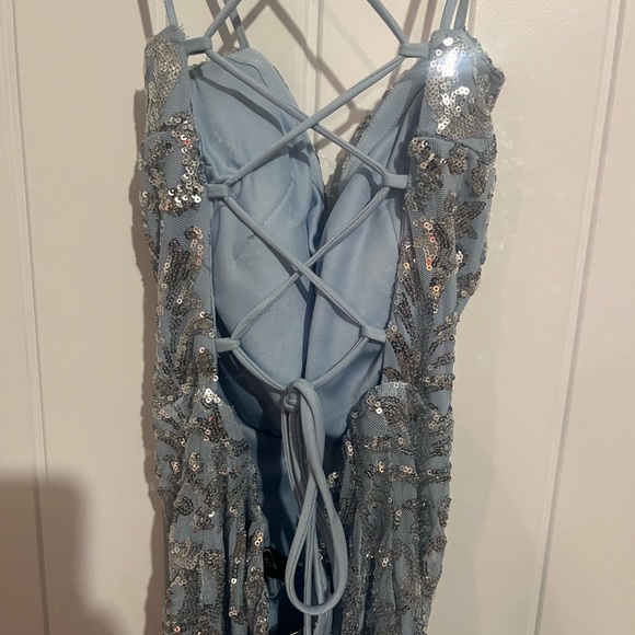 blue long prom dress perfect for prom very comfortable - Picture 2 of 4